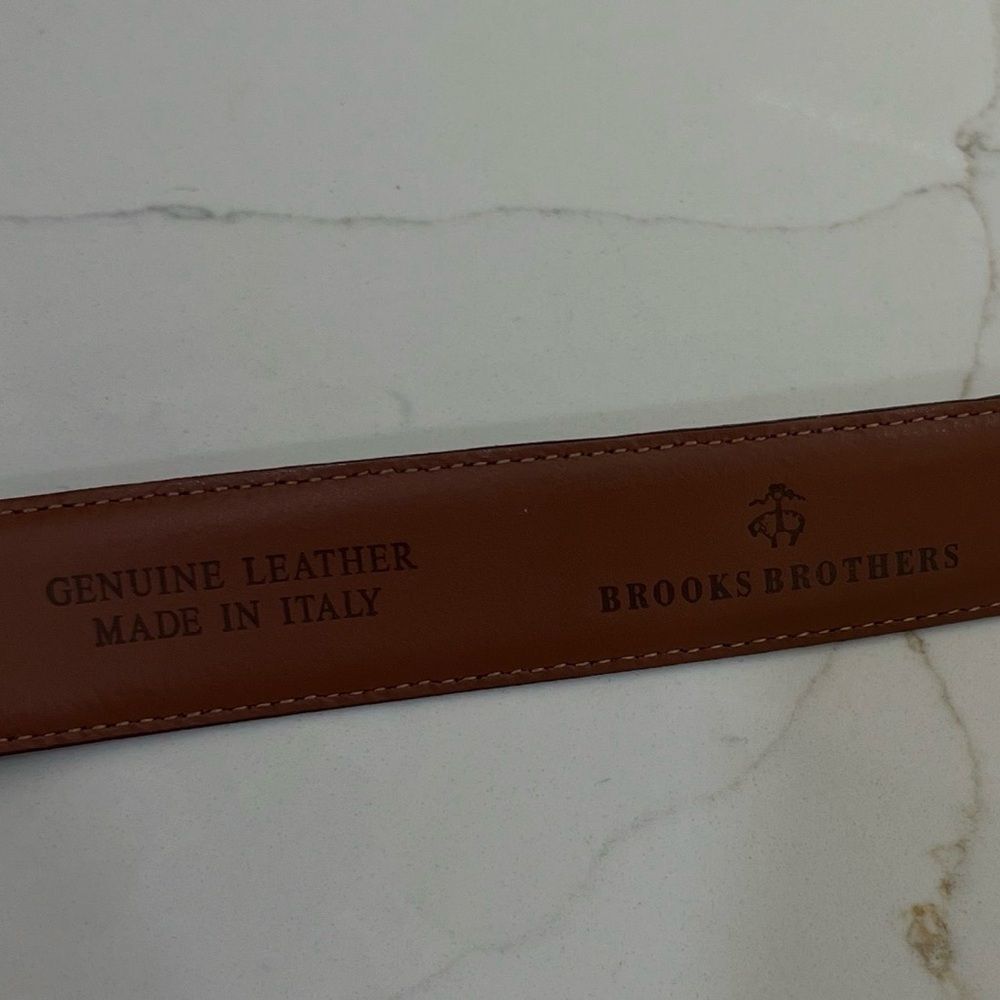 Brooks Brothers Italian Leather Belt- 32 - Picture 3 of 7